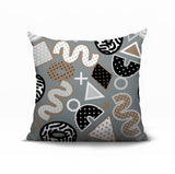 Zyra Abstract Reversible Indoor/Outdoor Square Pillow