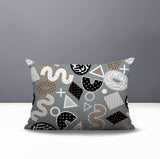 Zyra Abstract Reversible Indoor/Outdoor Lumbar Pillow