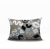 Zyra Abstract Reversible Indoor/Outdoor Lumbar Pillow