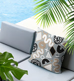 Zyra Abstract Reversible Indoor/Outdoor Square Pillow