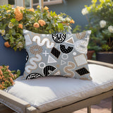 Zyra Abstract Reversible Indoor/Outdoor Lumbar Pillow