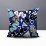 Zyra Abstract Reversible Indoor/Outdoor Square Pillow