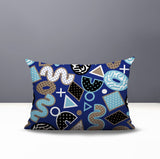 Zyra Abstract Reversible Indoor/Outdoor Lumbar Pillow