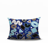 Zyra Abstract Reversible Indoor/Outdoor Lumbar Pillow