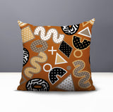 Zyra Abstract Reversible Indoor/Outdoor Square Pillow