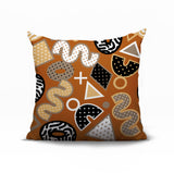 Zyra Abstract Reversible Indoor/Outdoor Square Pillow