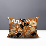 Zyra Abstract Reversible Indoor/Outdoor Lumbar Pillow