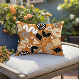 Zyra Abstract Reversible Indoor/Outdoor Lumbar Pillow