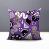 Zyra Abstract Reversible Indoor/Outdoor Square Pillow