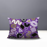 Zyra Abstract Reversible Indoor/Outdoor Lumbar Pillow