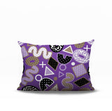 Zyra Abstract Reversible Indoor/Outdoor Lumbar Pillow