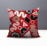 Zyra Abstract Reversible Indoor/Outdoor Square Pillow