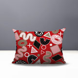 Zyra Abstract Reversible Indoor/Outdoor Lumbar Pillow