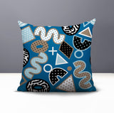 Zyra Abstract Reversible Indoor/Outdoor Square Pillow