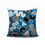 Zyra Abstract Reversible Indoor/Outdoor Square Pillow