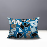 Zyra Abstract Reversible Indoor/Outdoor Lumbar Pillow
