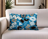 Zyra Abstract Reversible Indoor/Outdoor Lumbar Pillow