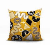 Zyra Abstract Reversible Indoor/Outdoor Square Pillow