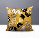 Zyra Abstract Reversible Indoor/Outdoor Square Pillow