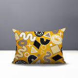 Zyra Abstract Reversible Indoor/Outdoor Lumbar Pillow