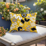 Zyra Abstract Reversible Indoor/Outdoor Lumbar Pillow