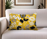 Zyra Abstract Reversible Indoor/Outdoor Lumbar Pillow