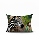 Zyri Zebra Lumbar Indoor/Outdoor Throw Pillow