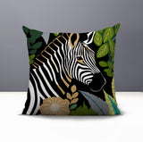 Zyri Zebra Reversible Indoor/Outdoor Square Pillow