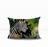 Zyri Zebra Lumbar Indoor/Outdoor Throw Pillow