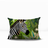 Zyri Zebra Lumbar Indoor/Outdoor Throw Pillow