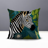 Zyri Zebra Reversible Indoor/Outdoor Square Pillow