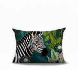 Zyri Zebra Lumbar Indoor/Outdoor Throw Pillow