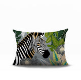 Zyri Zebra Lumbar Indoor/Outdoor Throw Pillow