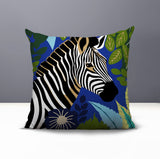 Zyri Zebra Reversible Indoor/Outdoor Square Pillow