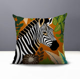Zyri Zebra Reversible Indoor/Outdoor Square Pillow