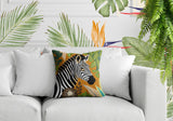 Zyri Zebra Lumbar Indoor/Outdoor Throw Pillow