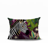 Zyri Zebra Lumbar Indoor/Outdoor Throw Pillow