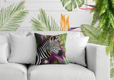 Zyri Zebra Reversible Indoor/Outdoor Square Pillow