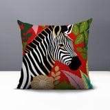 Zyri Zebra Reversible Indoor/Outdoor Square Pillow