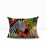 Zyri Zebra Lumbar Indoor/Outdoor Throw Pillow