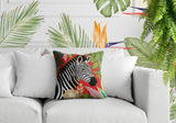Zyri Zebra Reversible Indoor/Outdoor Square Pillow