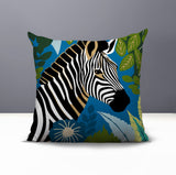 Zyri Zebra Reversible Indoor/Outdoor Square Pillow
