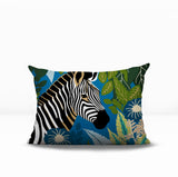 Zyri Zebra Lumbar Indoor/Outdoor Throw Pillow