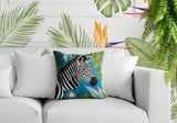 Zyri Zebra Reversible Indoor/Outdoor Square Pillow