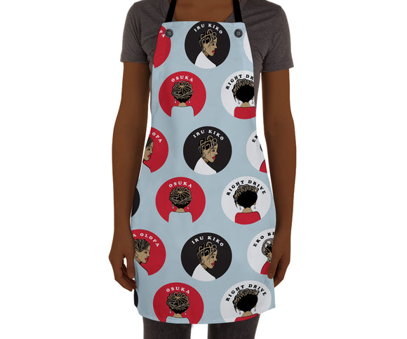 Arewa Blue - African Beauty Shop Apron