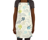 Beige Floral Mid-Century inspired African American Woman Apron