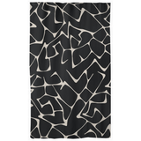 Abstract Black and Beige Curtain