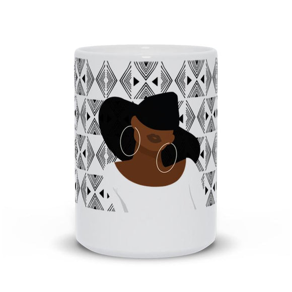 Black Fashionista, Black Women Fashion, Woman Empowerment, Black Woman Art, Gift for Black Woman, Natural hair mug, African American Woman gifts, ullihome, ulli, buy black, black owned, melanin art, black art, black woman art, african art, african american art, black mother gifts, afro gifts 