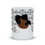 Black Fashionista, Black Women Fashion, Woman Empowerment, Black Woman Art, Gift for Black Woman, Natural hair mug, African American Woman gifts, ullihome, ulli, buy black, black owned, melanin art, black art, black woman art, african art, african american art, black mother gifts, afro gifts 