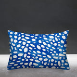 Blue Indigo water color Decorative Pillow Cover. Blue and White Decorative Cushion, African Fabric, Blue and White Geometric Pillow, Navy Abstract Boho Pillow Cover, Indigo Cushion Fabric Pillow Cover, ulli, ullihome, buy black, black owned, living room decor, office decor, bedroom decor, throw sham, pillow cover, bgm art, african art, african american art, black girl magic